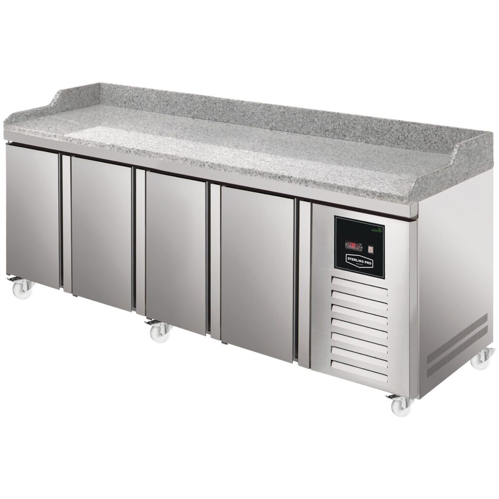 Sterling pro green spi 7 225 40 gr 4 door pizza prep counter with